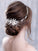 Trendy Flowers Pearl Crystal Headband Wedding HairBand Bridal Hair Accessories Headpiece