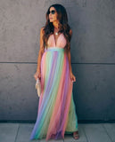 Fashion A-Line Sleeveless V Neck Special Long Prom Dresses Evening Dresses
