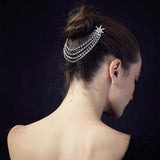 Fashion Star Crystal Tassle Combs Charming Rhinestone Headpieces