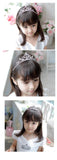 Baby Girl Princess Crown Crystal Gem Hair Accessory Performance Hair Band Bride Wedding Hair Band Headpiece