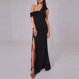 Sexy One Shoulder Casual High Quality Beautiful Prom Dresses Evening Dresses
