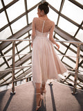 Elegant Long Sleeves Tea-Length High Quality Beautiful Prom Dresses Evening Dresses