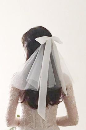 One Layer Short Woodland Wedding Veils with Comb New White Ivory Bridal Veils