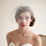 New European Style Bridal Wedding Veil Vintage Bridal Bird Cage Veil Soft Net Short Bridal Veil