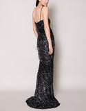 Luxury Beaded Black Sequins High Quality Beautiful Prom Dresses Long Evening Dresses
