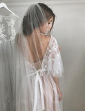 Half Sleeve Wedding Dresses A-line Elegant Cheap Lace Bridal Gown