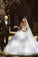 Long Sleeves Beaded Sweetheart Crystals Ball Gown Corset Tulle Wedding Dresses