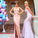 Mermaid Appliques Spaghetti Straps High Split Long Sweetheart Bridesmaid Dresses JS345