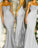 Mermaid Grey Spaghetti Straps Sweetheart Lace Satin Bridesmaid Dresses JS419