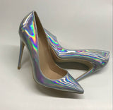 Silver Laser High Heels Fashion Party Shoes