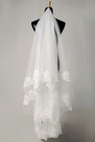 Bridal Veils With Applique JS0016