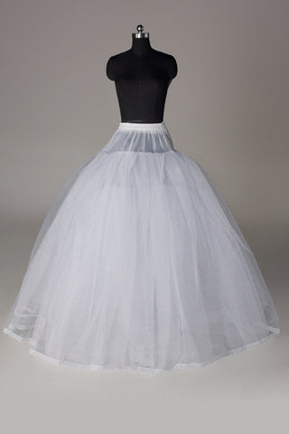 Women Tulle Netting/Polyester Floor Length 3 Tiers Petticoats JS0018