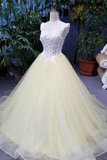 New Arrival Quinceanera Dresses A-Line Lace Up Cheap Price Scoop Neck With Beads And Appliques JS775