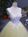 New Arrival Quinceanera Dresses A-Line Lace Up Cheap Price Scoop Neck With Beads And Appliques JS775