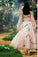 A Line Princess Long Sleeve Tulle Prom Dresses With 3D Flowers Homecoming Dresses
