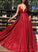 Shinning Red Pageant Dance Dresses, Back To School Party Gown A Line Long Prom Dresses