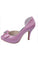 Free Shipping Charming Pink High Heel Shoes With Bow Knot And Beads JS0008