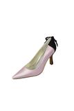 Beautiful Pink And Black Handmade Close Toe Women Shoes For Prom JS0004
