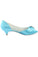 Sky Blue Peep Toe Beading Lower Heel Evening Shoes Wedding Dresses uk L-924