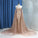 Sexy Long Sleeve Gold Split Sequins Off the Shoulder Prom Evening Dresses JS756