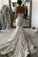 Sexy Mermaid Ivory Lace Appliques Backless Wedding Dresses Gowns