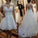 A Line Scoop Neck Wedding Dresses Chapel Train Tulle With Applique & Beading Detachable Skirt Long Sleeves