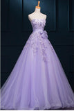New Arrival Ball Gown Floor-length Luxury Appliques Prom Dress JS195