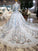 Stunning Light Blue Long Sleeve Wedding Dresses High Neck Quinceanera Dresses JS772