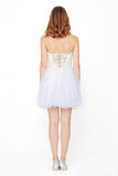 Sweetheart Beaded Bodice Homecoming Dresses A Line Tulle Short/Mini