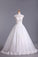 High Neck A Line Wedding Dresses Tulle With Applique & Beads