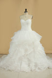 Sweetheart With Applique A Line Wedding Dresses Court Train