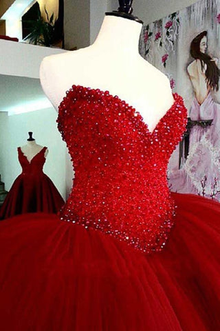 Luxurious Quinceanera Dresses Sweetheart Ball Gown Beaded Bodice