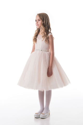 New Arrival Scoop Flower Girl Dresses A Line Tulle With Sash