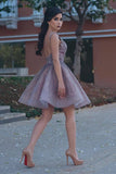 Bateau A Line Homecoming Dresses Lace With Applique And Beads