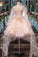 Scoop ALine Pink Prom Dresses With Appliques