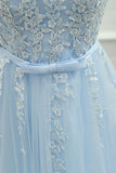 Homecoming Dresses Scoop Tulle With Applique And Sash A Line
