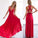 Backless Prom Dresses Sexy Open Backs Red Evening Dress Long Prom Dresses JS537