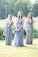 Charming A-line Spaghetti Straps V-Neck Chiffon Sleeveless Prom Dress Bridesmaid Dresses JS441
