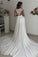Formal Long Ivory Lace Chiffon Side Slit Cap Sleeve Cheap Beach Wedding Dresses JS107
