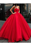 Ball Gown Sweetheart Prom Dresses Organza Sweep Train