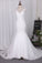 Mermaid V Neck Wedding Dresses Tulle With Applique Chapel Train Detachable