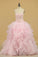 Ball Gown Sweetheart Organza Quinceanera Dresses Court Train Detachable