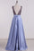 Satin Prom Dresses A Line Beaded Bodice Open Back A Line