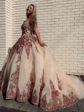 Rosewood Sequins Ball Gown Sweetheart Strapless Quinceanera Dresses with SJS20433