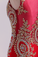 Red Prom Dresses Scoop Mermaid Sweep Spandex With Applique Sleeveless