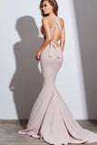 Sexy Mermaid Prom Dresses Halter Spandex Lace Up Open Back