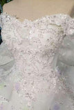 Luxurious Wedding Dresses Lace Up Off The Shoulder With Appliques And Beadings Royal Train