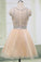 New Arrival Scoop Neck A Line Tulle  Homecoming Dresses Zipper Up