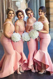 Pretty Mermad Long Satin Off The Shoulder Bridesmaid Dresses For Wedding