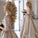 A-Line High Neck Beads Short Sleeve Lace Satin Evening Dress Prom Dresses UK JS513